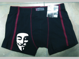Anonymous  trenírky BOXER s červenými prúžkami, top kvalita 95%bavlna 5%elastan